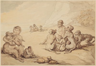 Ilha dos macacos de Thomas Rowlandson
