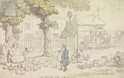 O Sr. e a Sra. Jolly na sua casa de campo de Thomas Rowlandson