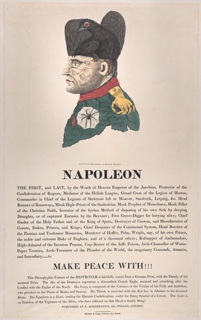 Napoleão, março de 1814., março de 1814. de Thomas Rowlandson