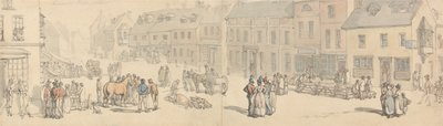 Newport High Street, Ilha de Wight de Thomas Rowlandson
