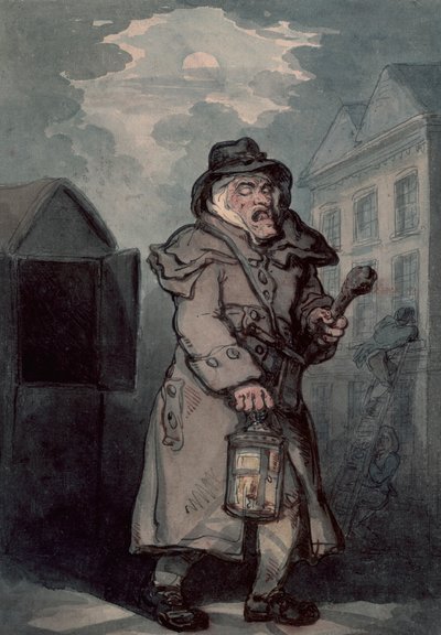 vigia noturno, final do século 18 de Thomas Rowlandson