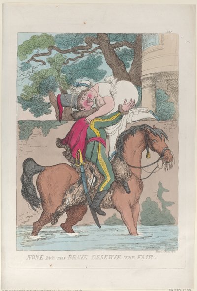 Ninguém Mas os Bravos Merecem a Feira, 1813., 1813. de Thomas Rowlandson