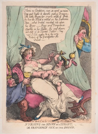 Nutrindo o Filho de um Tirano, 14 de abril de 1811., 14 de abril de 1811. de Thomas Rowlandson