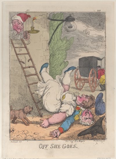 Off She Goes, 1812., 1812. de Thomas Rowlandson