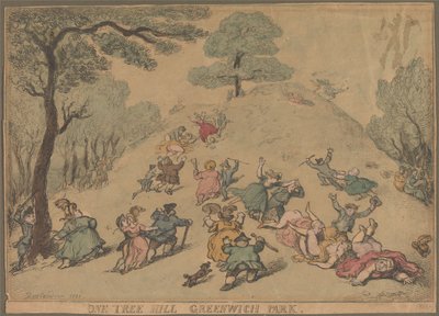 One Tree Hill, Greenwich Park de Thomas Rowlandson