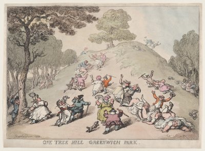 One Tree Hill, Greenwich Park, 1802., 1802. de Thomas Rowlandson