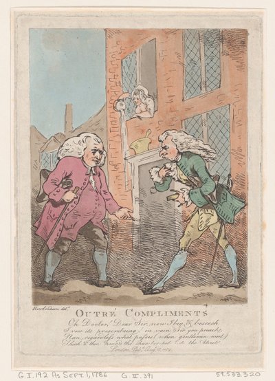 Elogios indignados, 18 de agosto de 1786., 18 de agosto de 1786. de Thomas Rowlandson