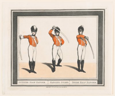 Meio cabide externo, guarda pendurada, meio cabide interno, 1º de setembro de 1798., 1º de setembro de 1798. de Thomas Rowlandson