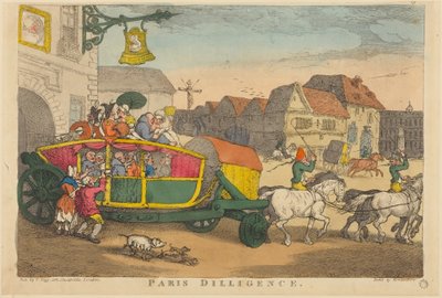Paris Diligence de Thomas Rowlandson