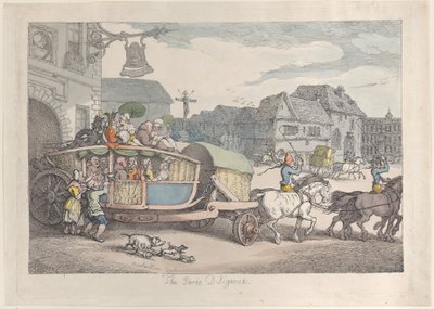 Diligência de Paris, c. 1810., c. 1810. de Thomas Rowlandson