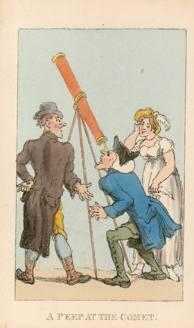 Espreitar o cometa de Thomas Rowlandson