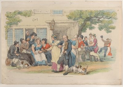 Placa 6: A porta da cervejaria, de World in Miniature, 1816., 1816. de Thomas Rowlandson