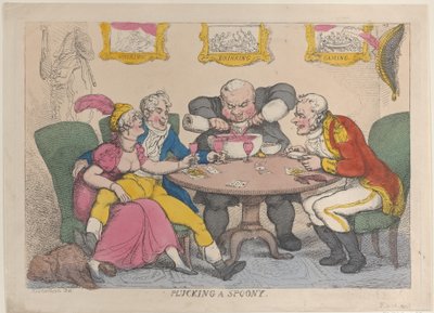 Arrancando um Spoony, 28 de fevereiro de 1812., 28 de fevereiro de 1812. de Thomas Rowlandson