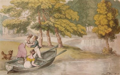 Papas Villa, Twickenham: o passeio, c1819 de Thomas Rowlandson