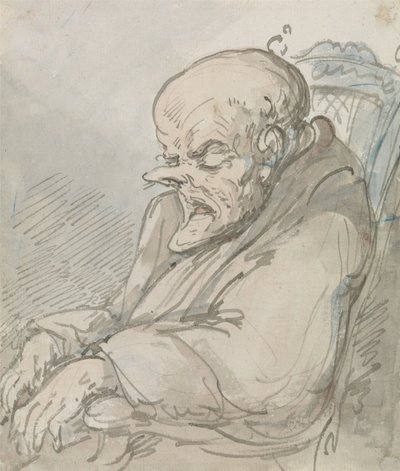 Retrato de um homem idoso de Thomas Rowlandson