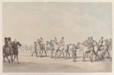 Preparando-se para a corrida, 1804., 1804. de Thomas Rowlandson