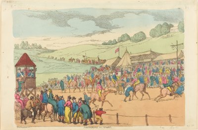 Preparando-se para começar de Thomas Rowlandson
