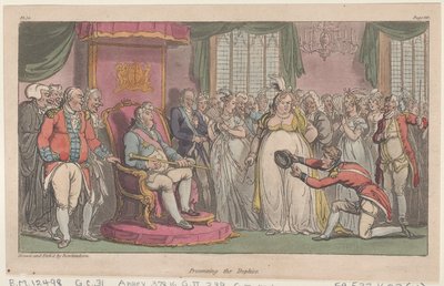 Apresentando os Troféus, de As Aventuras Militares de Johnny Newcome, 1815., 1815. de Thomas Rowlandson