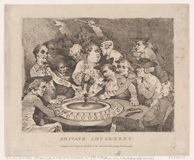 Diversão Privada, 1º de janeiro de 1786., 1º de janeiro de 1786. de Thomas Rowlandson