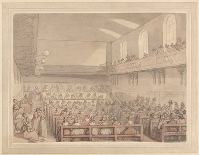 Reunião dos Quakers de Thomas Rowlandson
