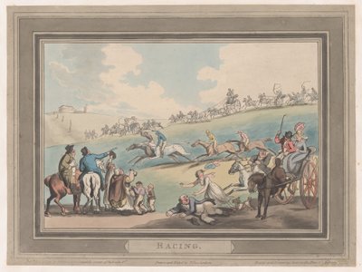 Racing [The Start], 1 de janeiro de 1799., 1 de janeiro de 1799. de Thomas Rowlandson