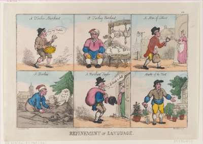 Refinamento da Linguagem, 1º de outubro de 1802., 1º de outubro de 1802. de Thomas Rowlandson