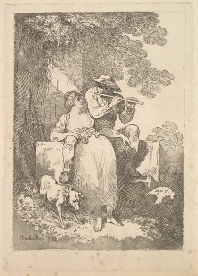 Descanse do trabalho em dias ensolarados, 1784-87. de Thomas Rowlandson