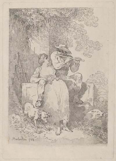 Descanse do trabalho em dias ensolarados, 1784-87., 1784-87. de Thomas Rowlandson