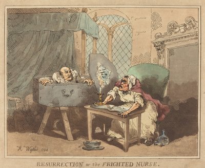 Ressurreição, ou A Enfermeira Amedrontada de Thomas Rowlandson