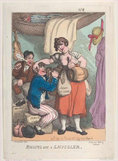 Armando um contrabandista, 25 de setembro de 1810., 25 de setembro de 1810. de Thomas Rowlandson
