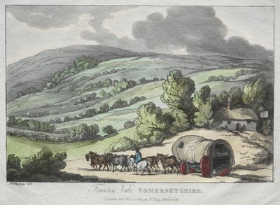 Esboços de Rowlandson da Natureza: Taunton Vale, Somersetshire de Thomas Rowlandson