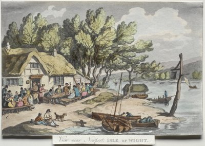 «Esboços da Natureza», de Rowlandson: Vista perto de Newport, Ilha de Wight de Thomas Rowlandson