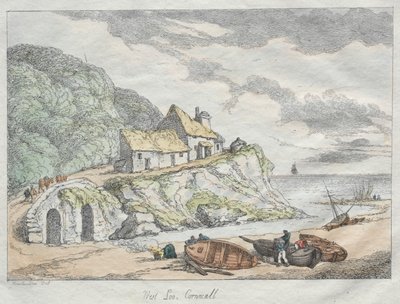 Esboços de Rowlandson da Natureza: West Looe, Cornwall de Thomas Rowlandson
