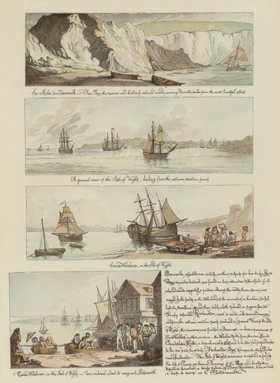 Excursão de Rowlandson em um Poste Chaise, 1782 (chromolitho) de Thomas Rowlandson