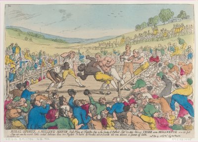 Esportes Rurais, A Milling Match, 29 de setembro de 1811., 29 de setembro de 1811. de Thomas Rowlandson