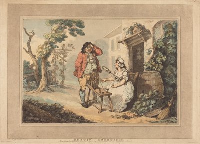 Cortejo rústico de Thomas Rowlandson