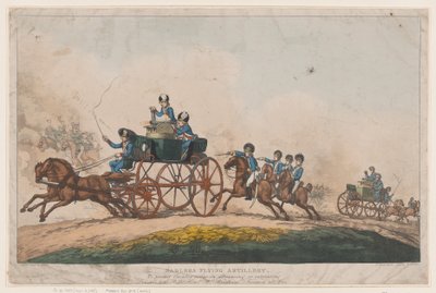 Artilharia Voadora de Sadler de Thomas Rowlandson