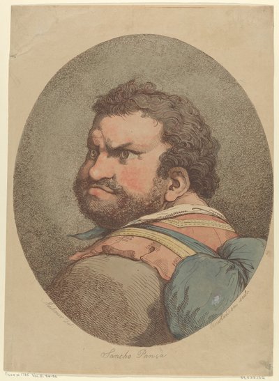 Sancho Pança, de Dom Quixote, ca. 1776., c. 1776. de Thomas Rowlandson
