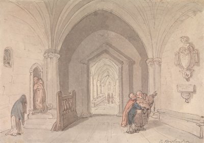 Cena num mosteiro de Thomas Rowlandson