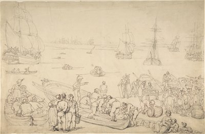 Porto marítimo de Thomas Rowlandson