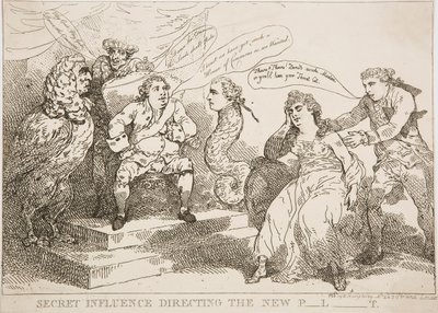 Influência secreta que dirige o novo P-l-t de Thomas Rowlandson