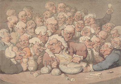 Servir ponche de Thomas Rowlandson