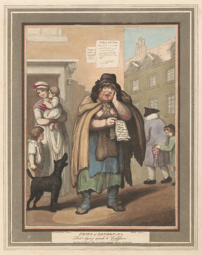 Conjunto de oito (3): Cries de Londres de Thomas Rowlandson