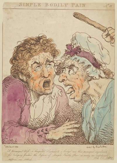 Dor Corporal Simples, 1800., 1800. de Thomas Rowlandson