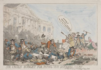 O Orçamento de Sir Cecil para o Pagamento da Dívida Pública de Thomas Rowlandson