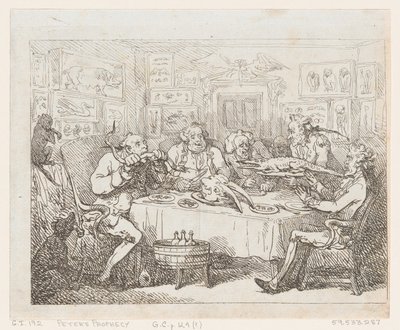 Sir Joseph Banks prestes a comer um jacaré 