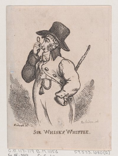 Sir Whiskey Whiffle, abril de 1808., abril de 1808. de Thomas Rowlandson