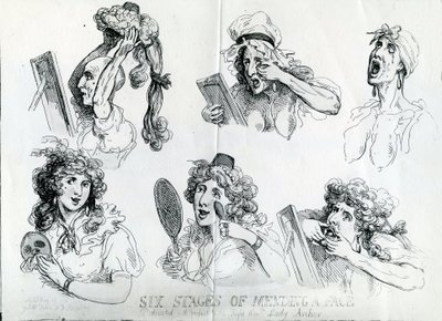 Seis Etapas de Consertar um Rosto de Thomas Rowlandson