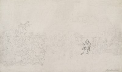 Esboço para «O Recrutador» de Thomas Rowlandson
