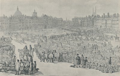 Mercado Smithfield, 1810, 1920 de Thomas Rowlandson